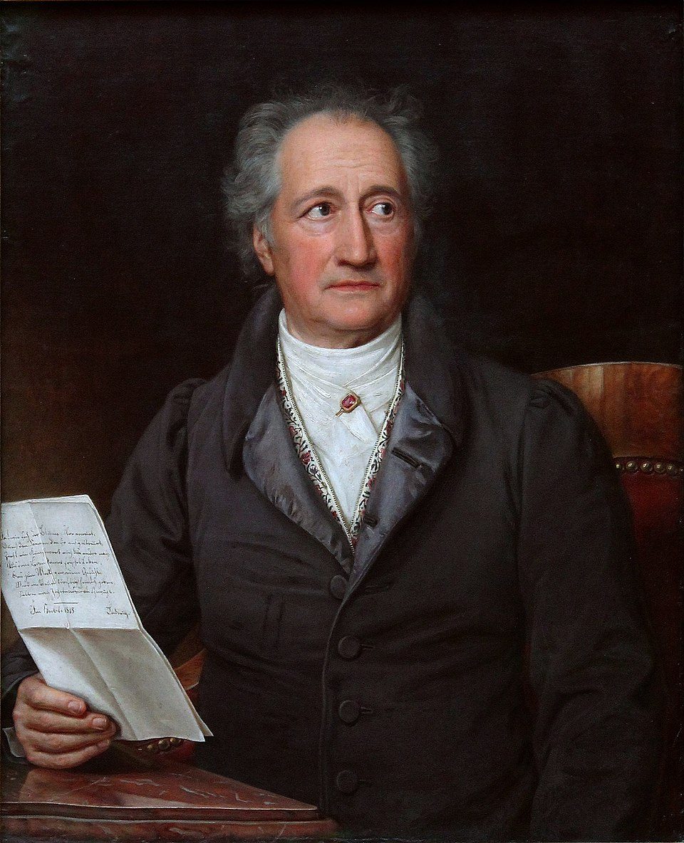Johann Wolfgang von Goethe, porträtiert von Joseph Karl Stieler im Jahr 1828